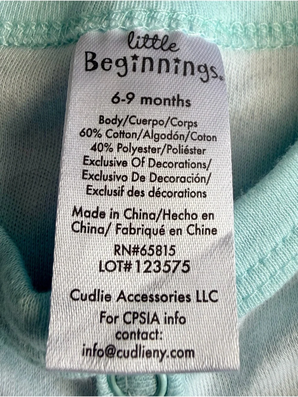 3-Piece Baby Footed Pajamas